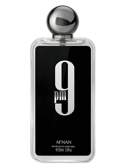 Afnan 9pm odlewka perfum w eleganckiej czarnej butelce o pojemności 100 ml